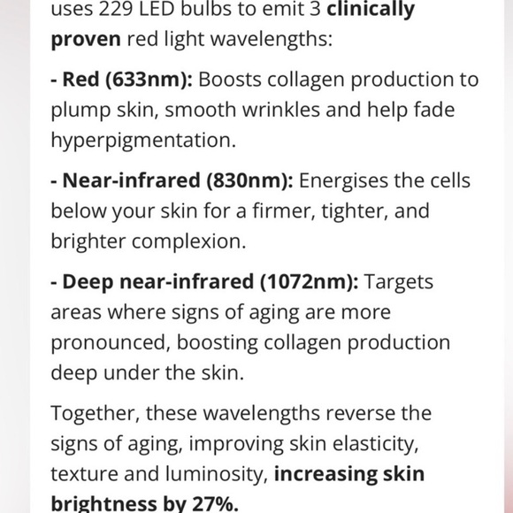 CurrentBody LED Red Light Face Mask
Series 1 in bag & box - Picture 9 of 9